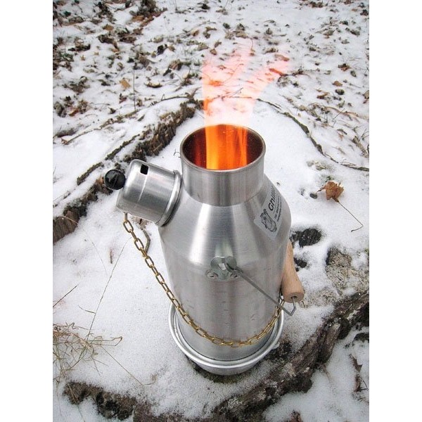 Silver Anodised Camping Kettle