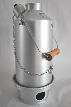 Ghillie Silver Anodised Camping Kettle