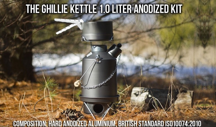 Ghillie Hard Anodised Camping Kettle