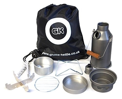 Ghillie Silver Anodised Camping Kettle